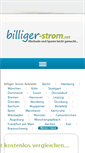Mobile Screenshot of billiger-strom.net